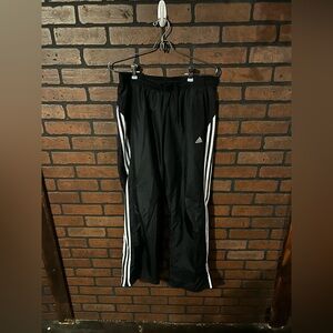 Adidas Medium Black Joggers with White Logo